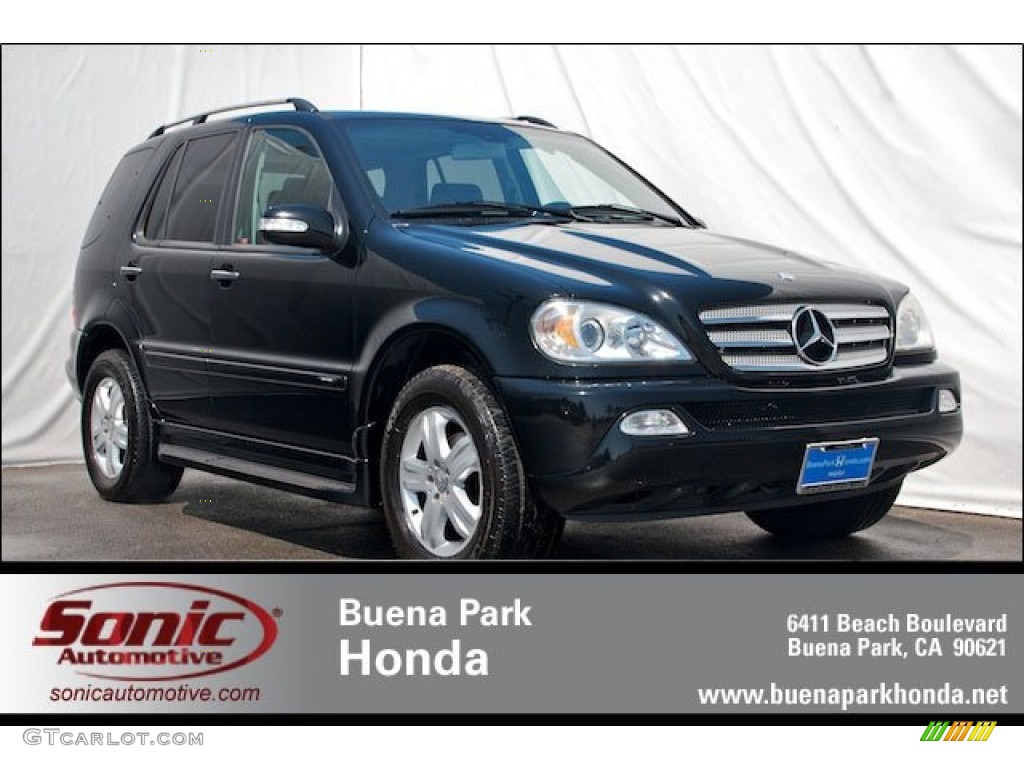 Black Mercedes-Benz ML