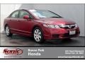 2009 Tango Red Pearl Honda Civic LX Sedan  photo #1