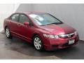 2009 Tango Red Pearl Honda Civic LX Sedan  photo #6