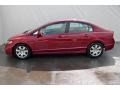 2009 Tango Red Pearl Honda Civic LX Sedan  photo #8