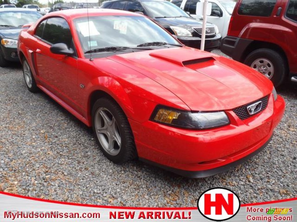 2001 Mustang GT Coupe - Performance Red / Medium Graphite photo #1