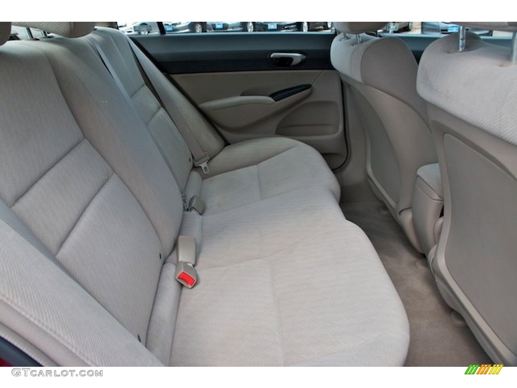 2009 Civic LX Sedan - Tango Red Pearl / Beige photo #17