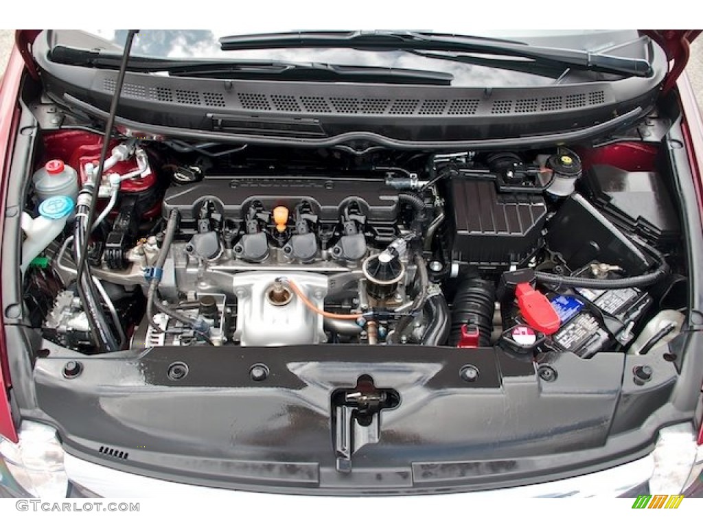 2009 Civic LX Sedan - Tango Red Pearl / Beige photo #28