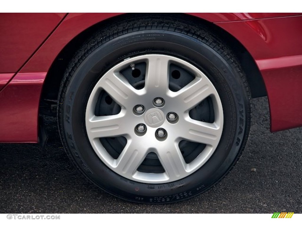 2009 Civic LX Sedan - Tango Red Pearl / Beige photo #30