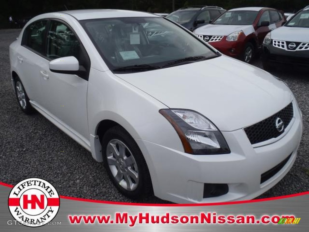 2012 Sentra 2.0 SR - Aspen White / Charcoal photo #1
