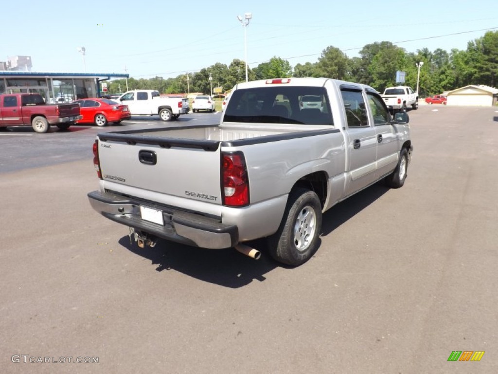 2004 Silverado 1500 LS Crew Cab - Silver Birch Metallic / Dark Charcoal photo #5