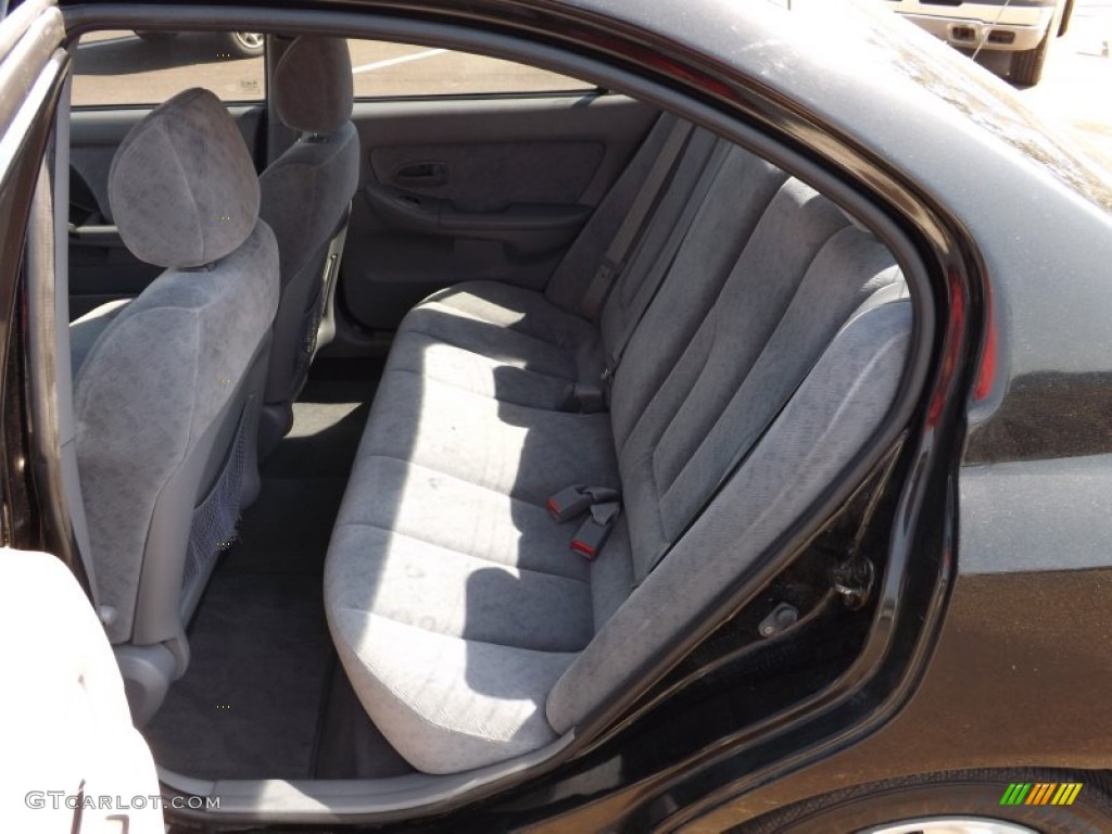 2006 Elantra GLS Sedan - Ebony Black / Gray photo #13