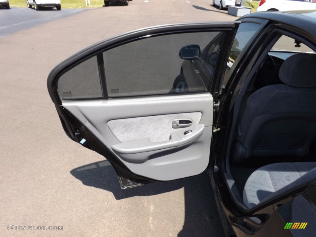 2006 Elantra GLS Sedan - Ebony Black / Gray photo #16