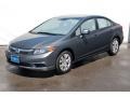 2012 Polished Metal Metallic Honda Civic LX Sedan  photo #3