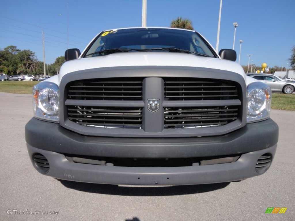 2008 Ram 1500 ST Quad Cab - Bright White / Medium Slate Gray photo #13