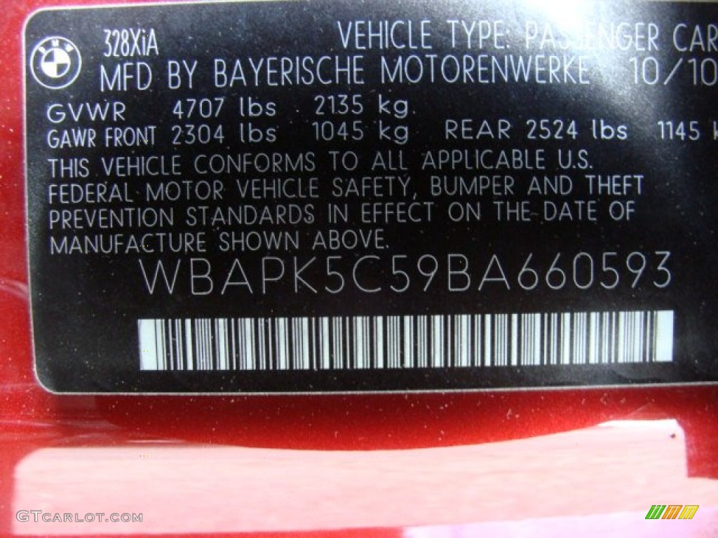 2011 3 Series 328i xDrive Sedan - Vermillion Red Metallic / Beige photo #15