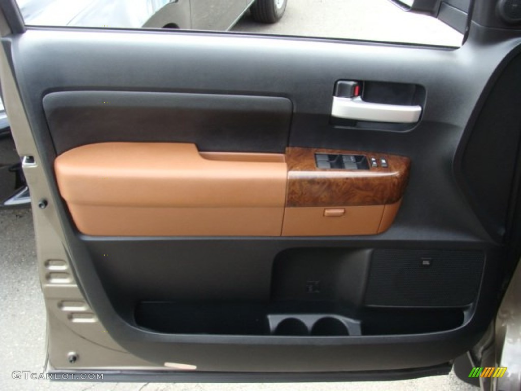 2010 Tundra Limited Double Cab 4x4 - Pyrite Brown Mica / Red Rock photo #6
