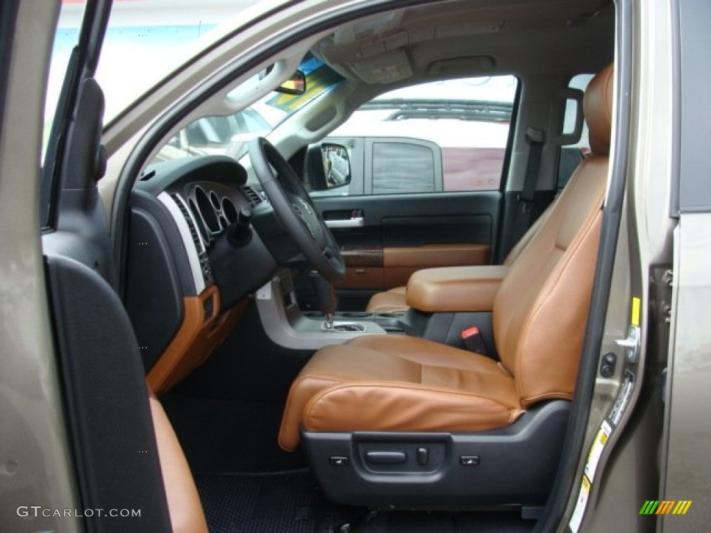 2010 Tundra Limited Double Cab 4x4 - Pyrite Brown Mica / Red Rock photo #7