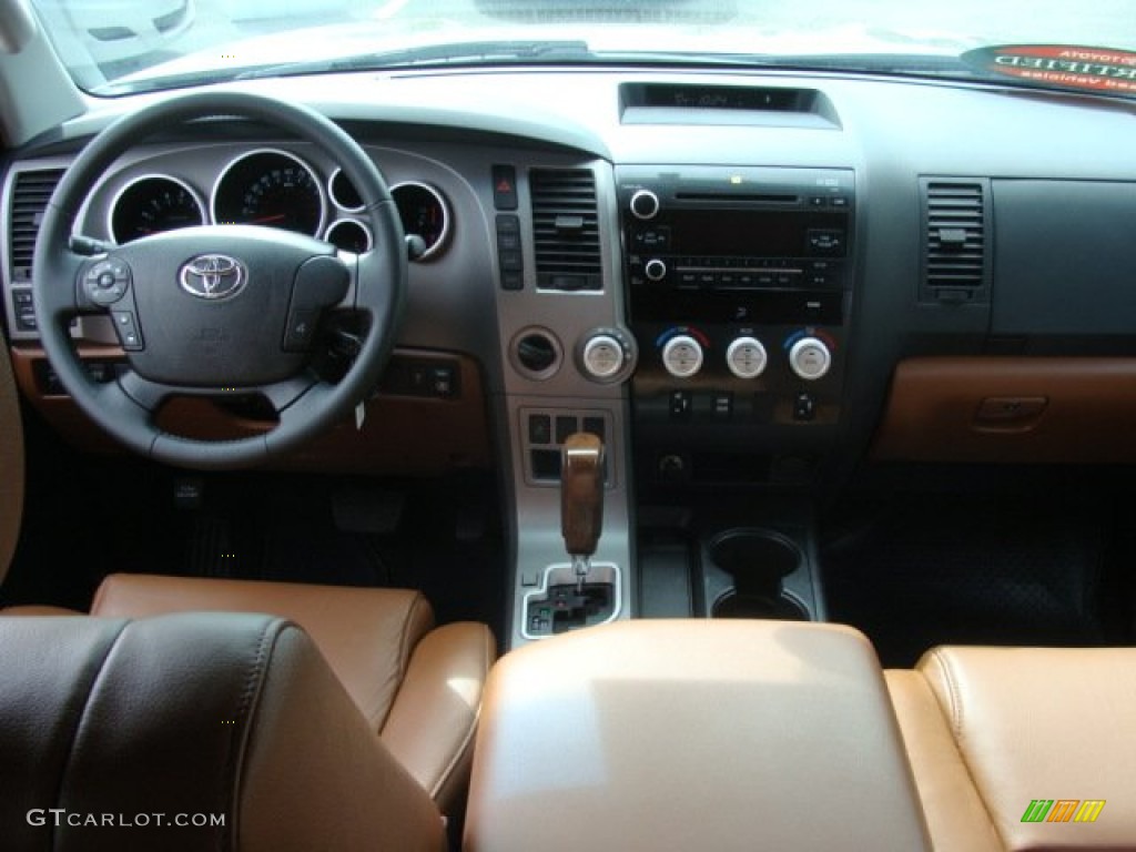 2010 Tundra Limited Double Cab 4x4 - Pyrite Brown Mica / Red Rock photo #9