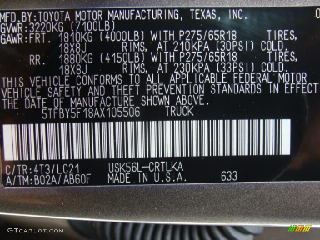 2010 Tundra Limited Double Cab 4x4 - Pyrite Brown Mica / Red Rock photo #15