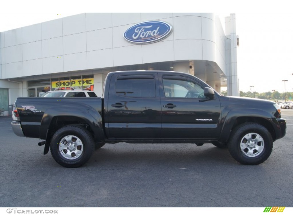 2006 Tacoma V6 TRD Double Cab 4x4 - Black Sand Pearl / Graphite Gray photo #1