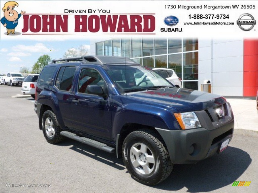 2008 Xterra S 4x4 - Midnight Blue / Steel/Graphite photo #1