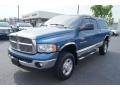 2004 Atlantic Blue Pearl Dodge Ram 2500 Laramie Quad Cab 4x4  photo #6