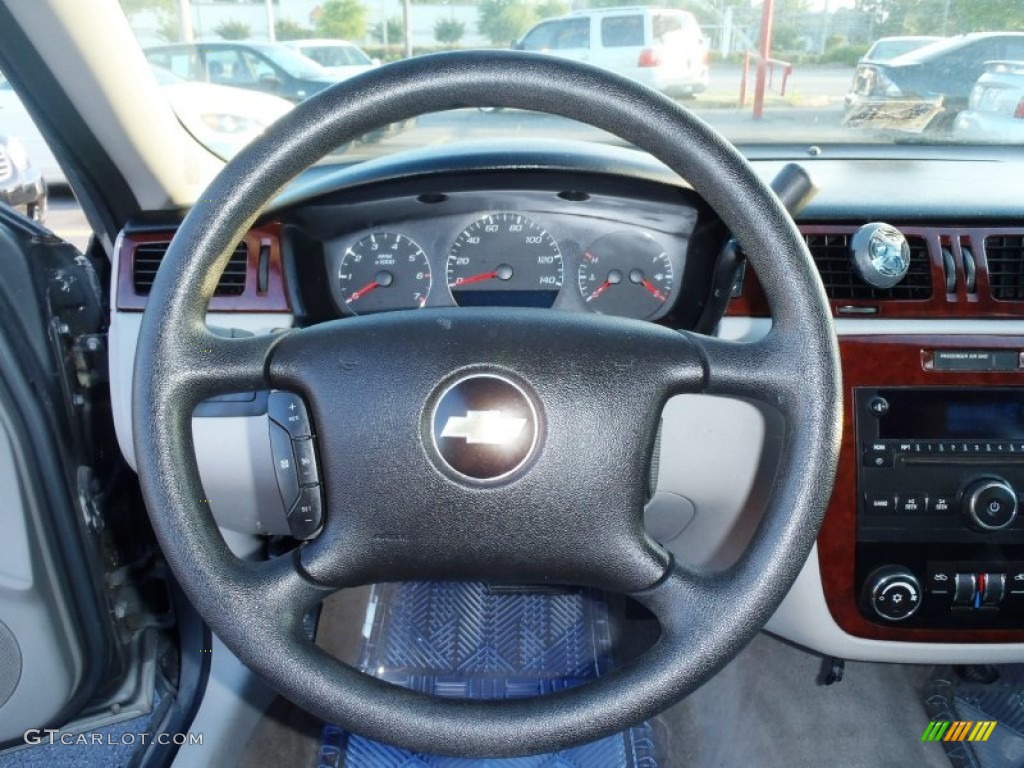 2008 Chevrolet Impala LT Gray Steering Wheel Photo #64476252