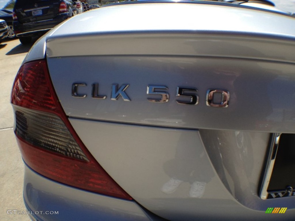 2009 CLK 550 Cabriolet - Iridium Silver Metallic / Black photo #7