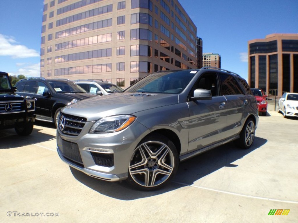 2012 ML 63 AMG 4Matic - Palladium Silver Metallic / designo Black photo #1