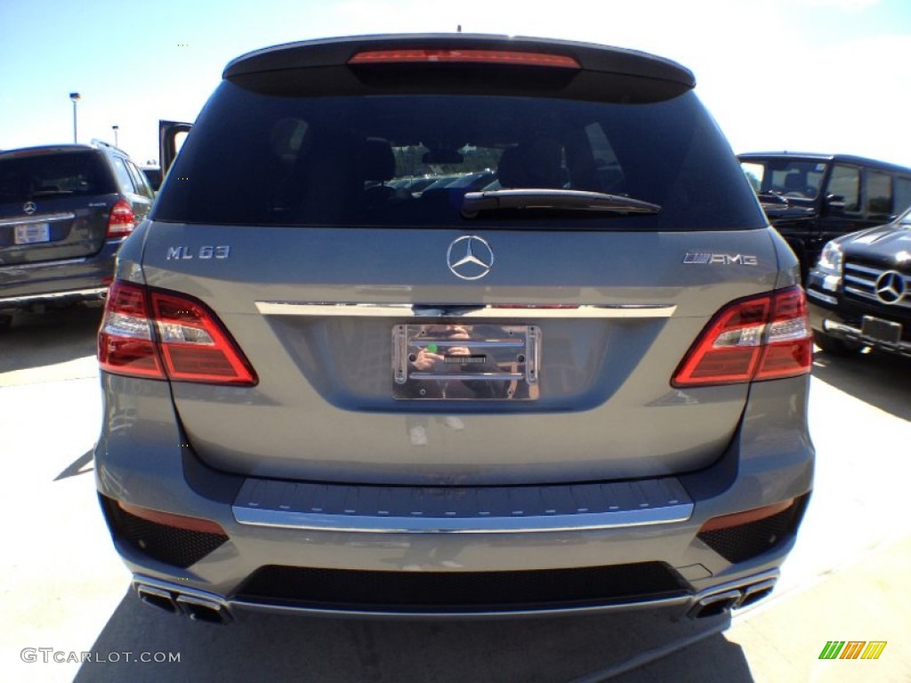 2012 ML 63 AMG 4Matic - Palladium Silver Metallic / designo Black photo #9