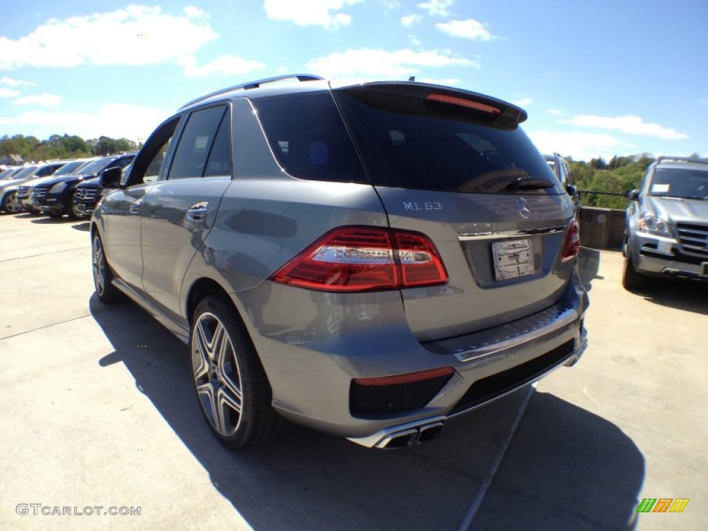 2012 ML 63 AMG 4Matic - Palladium Silver Metallic / designo Black photo #10