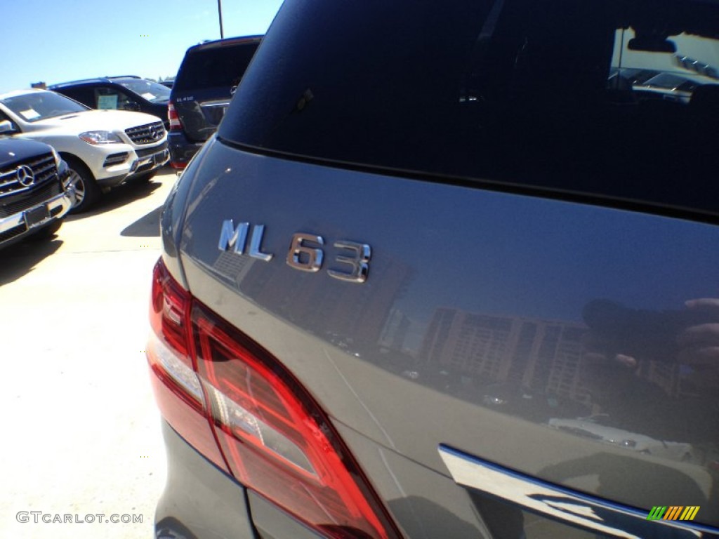 2012 ML 63 AMG 4Matic - Palladium Silver Metallic / designo Black photo #16