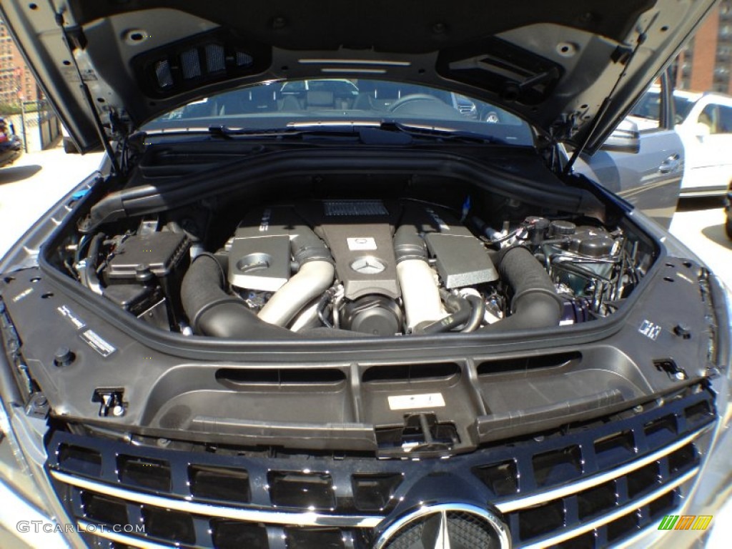2012 Mercedes-Benz ML 63 AMG 4Matic 5.5 Liter AMG DI Twin Turbocharged DOHC 32-Valve VVT V8 Engine Photo #64477270