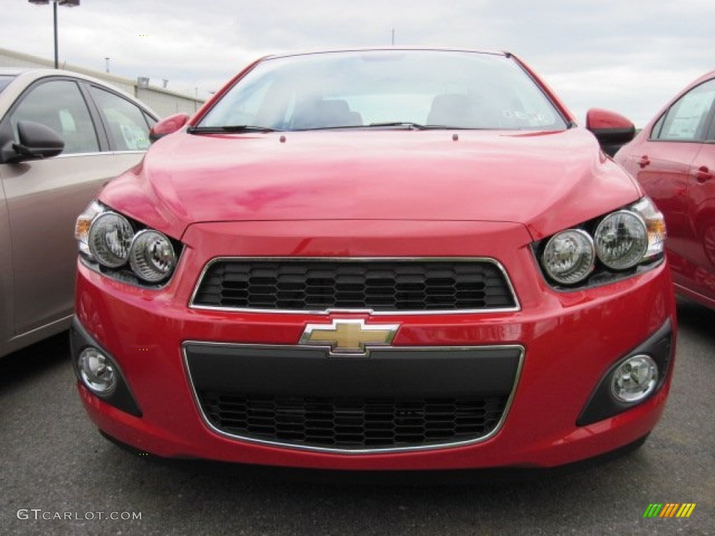 Victory Red 2012 Chevrolet Sonic LT Sedan Exterior Photo #64477736