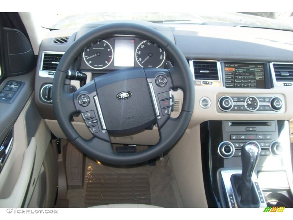 2012 Range Rover Sport Supercharged - Santorini Black Metallic / Almond photo #24