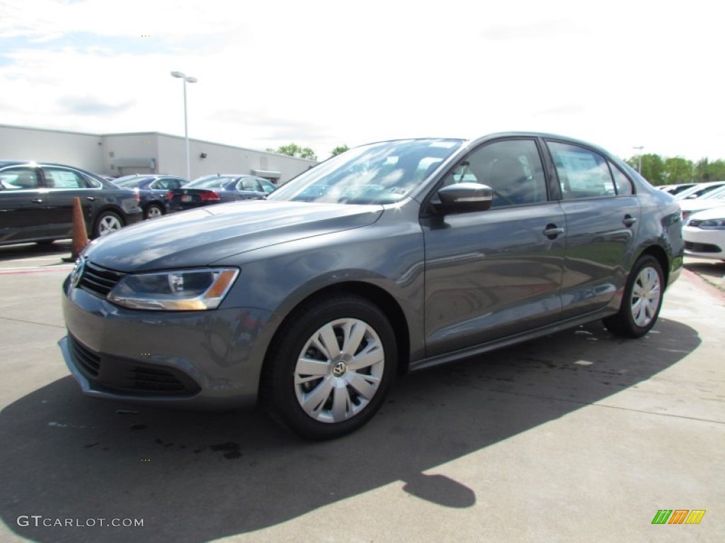 2012 Jetta SE Sedan - Platinum Gray Metallic / Titan Black photo #1