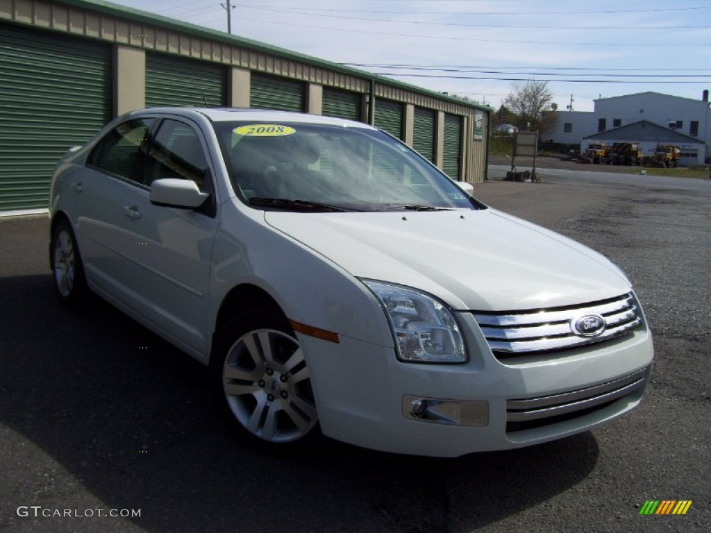 2008 Fusion SEL V6 AWD - White Suede / Charcoal Black photo #3