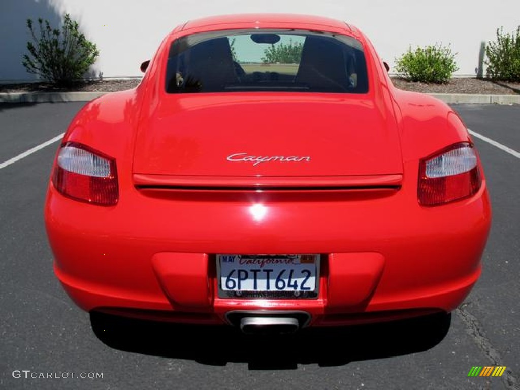 2007 Cayman  - Guards Red / Sand Beige photo #4