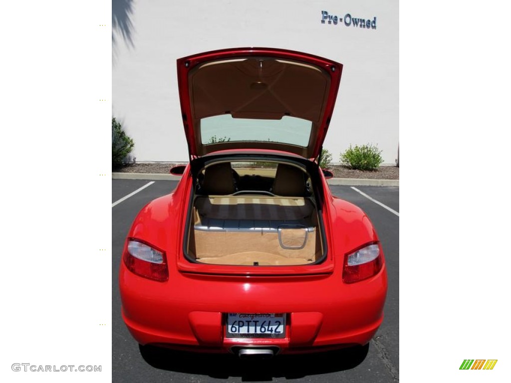 2007 Cayman  - Guards Red / Sand Beige photo #14