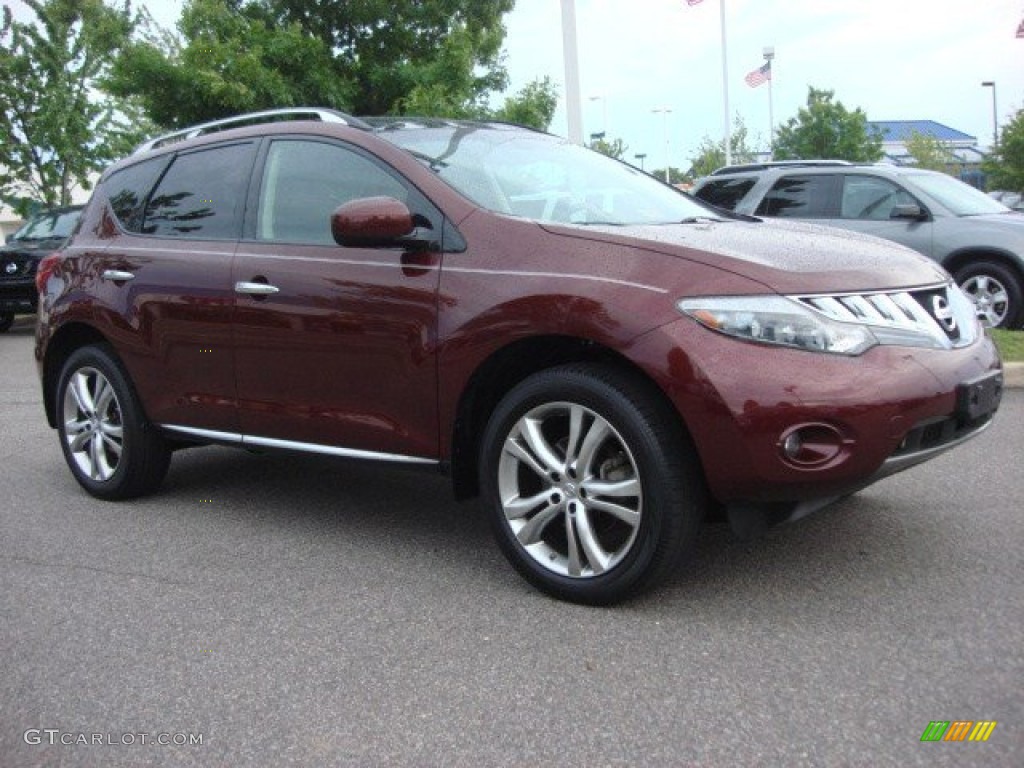 2009 Murano LE AWD - Merlot Metallic / Black photo #2