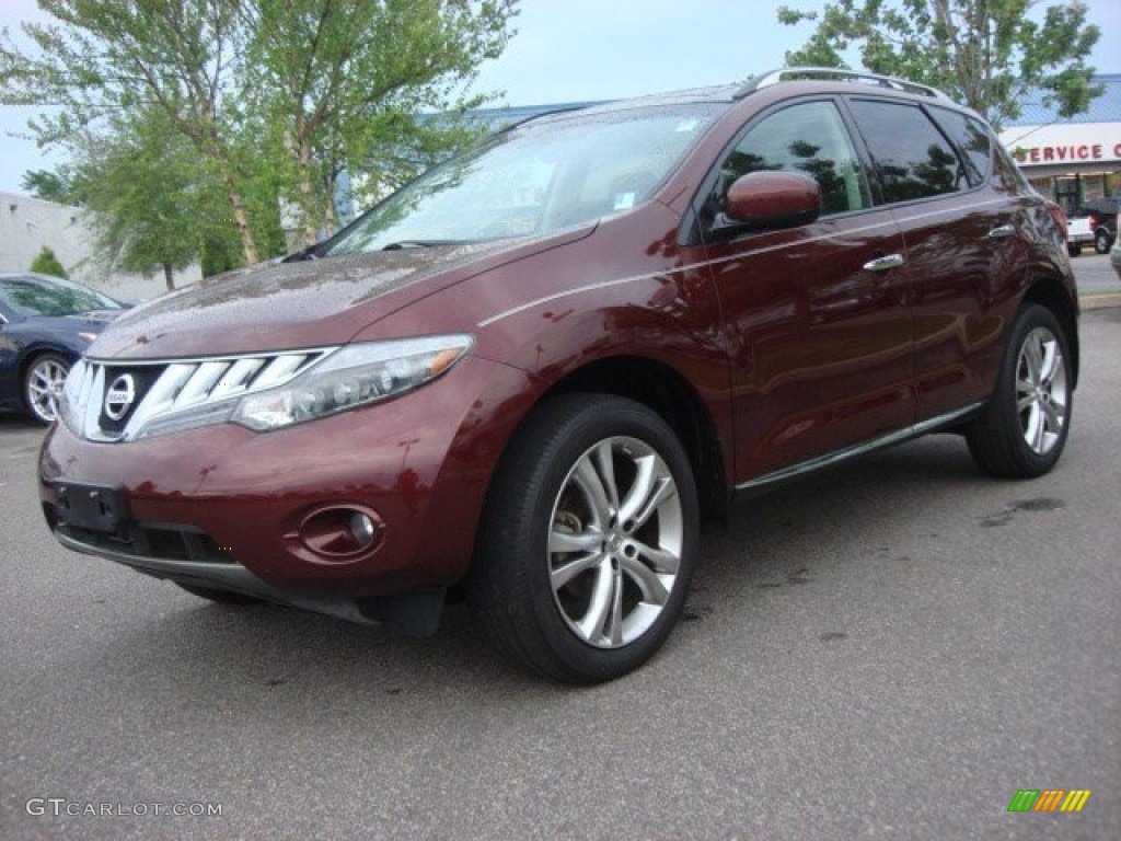 2009 Murano LE AWD - Merlot Metallic / Black photo #7