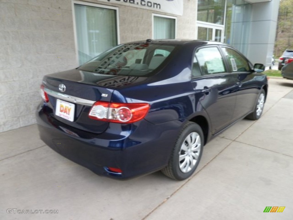2012 Corolla LE - Nautical Blue Metallic / Dark Charcoal photo #2