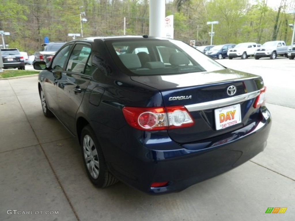 2012 Corolla LE - Nautical Blue Metallic / Dark Charcoal photo #4