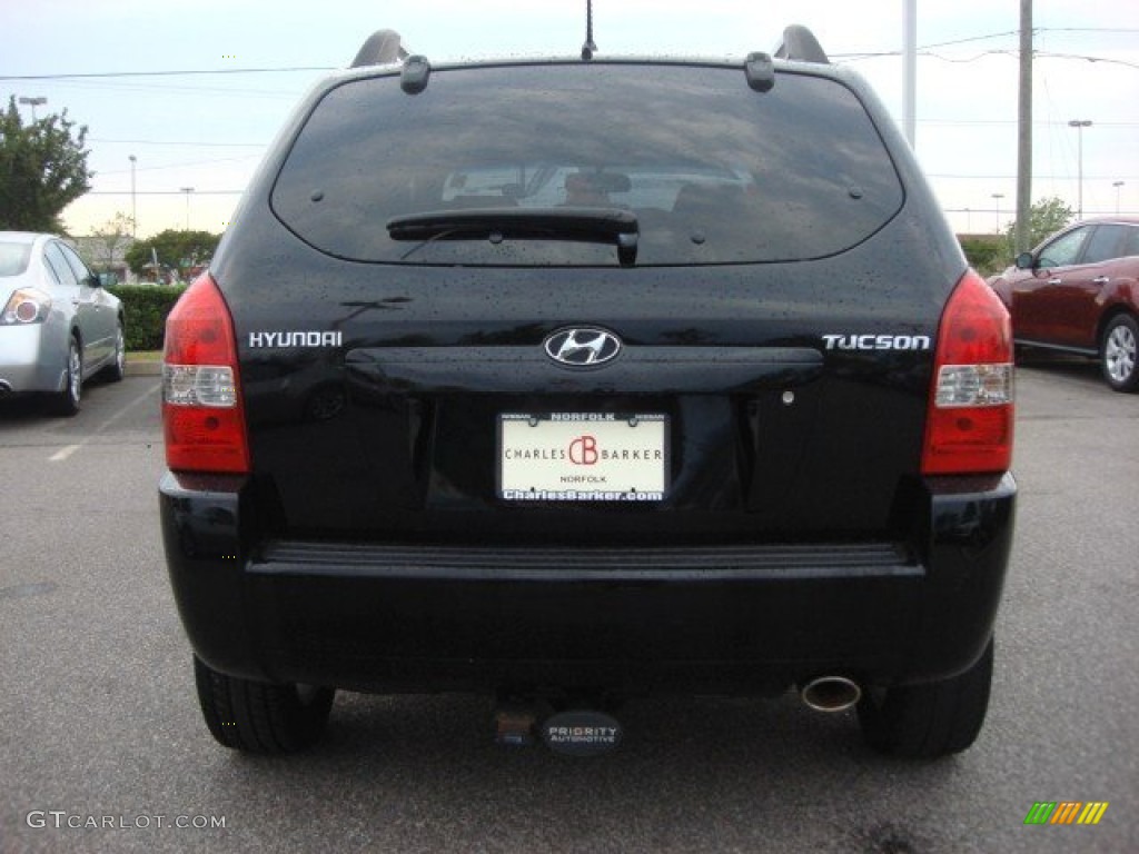 2006 Tucson GL - Obsidian Black / Gray photo #5