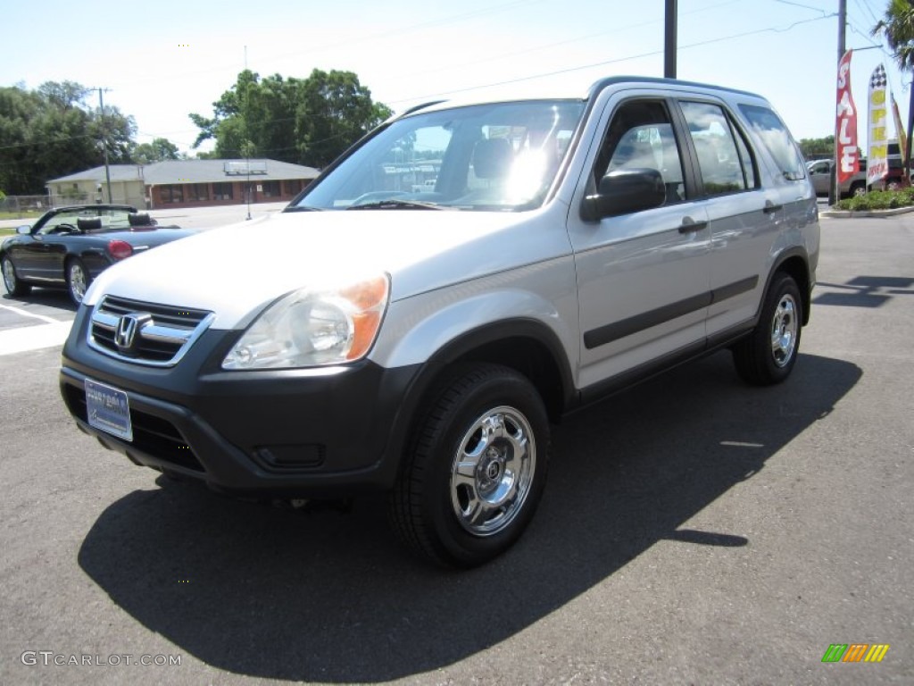 2004 CR-V LX - Satin Silver Metallic / Black photo #3