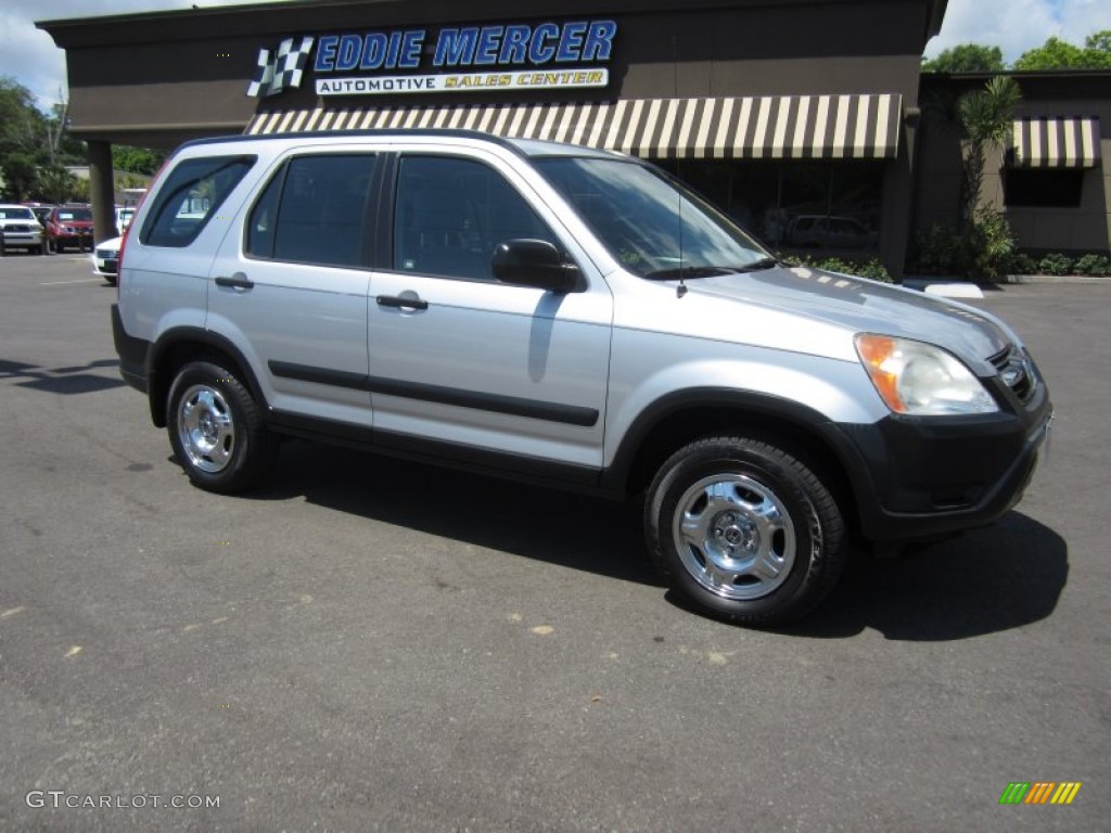 2004 CR-V LX - Satin Silver Metallic / Black photo #4