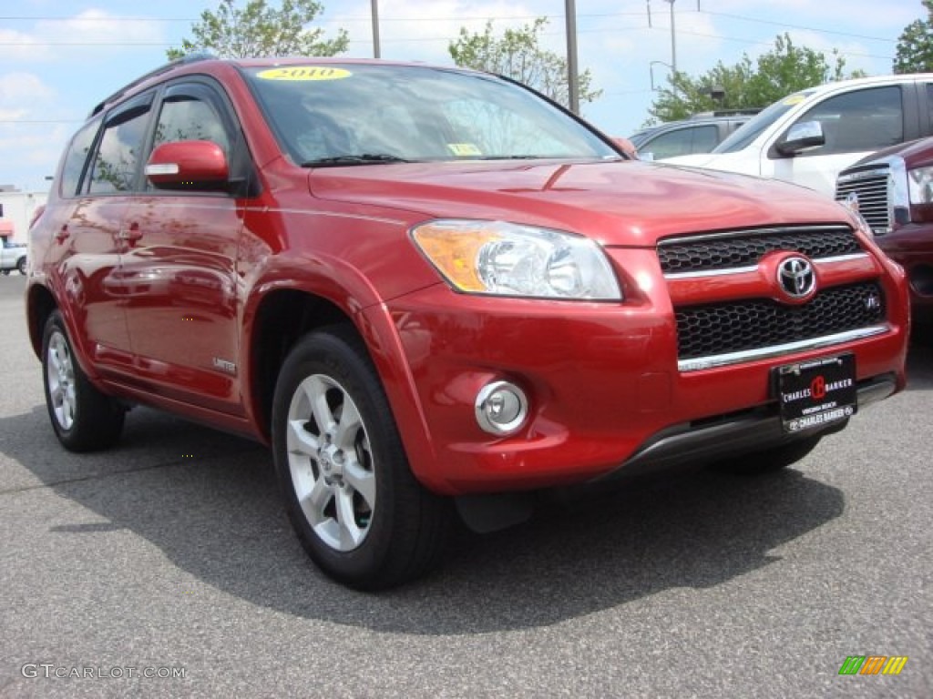 2010 RAV4 Limited V6 4WD - Barcelona Red Metallic / Ash Gray photo #1