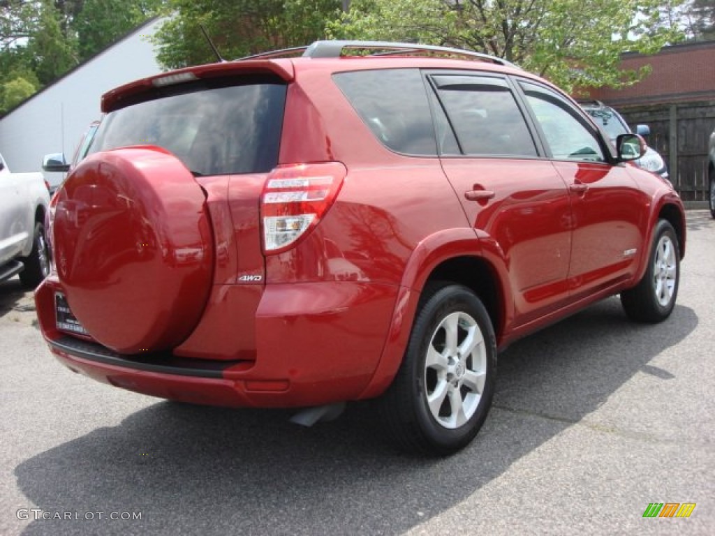 2010 RAV4 Limited V6 4WD - Barcelona Red Metallic / Ash Gray photo #4