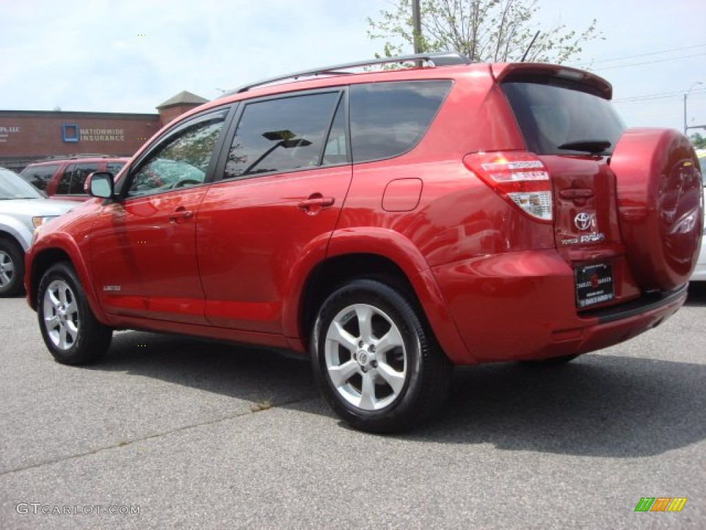 2010 RAV4 Limited V6 4WD - Barcelona Red Metallic / Ash Gray photo #5