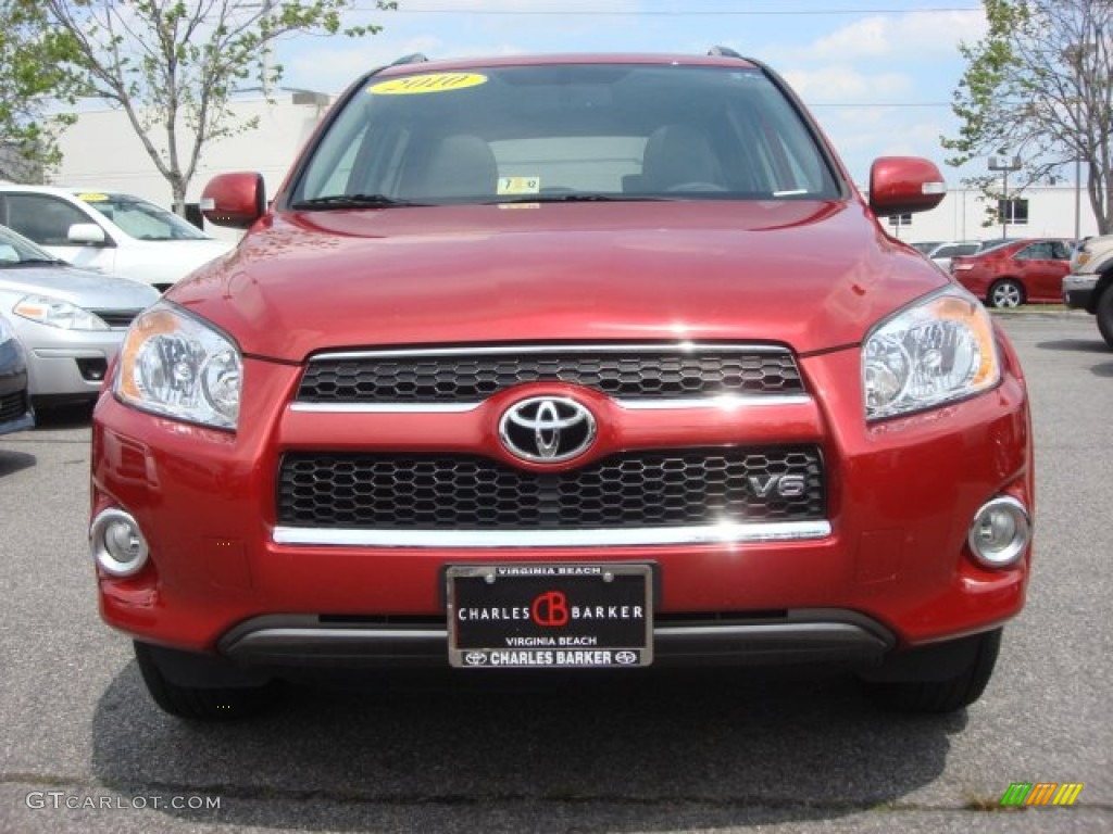 2010 RAV4 Limited V6 4WD - Barcelona Red Metallic / Ash Gray photo #7