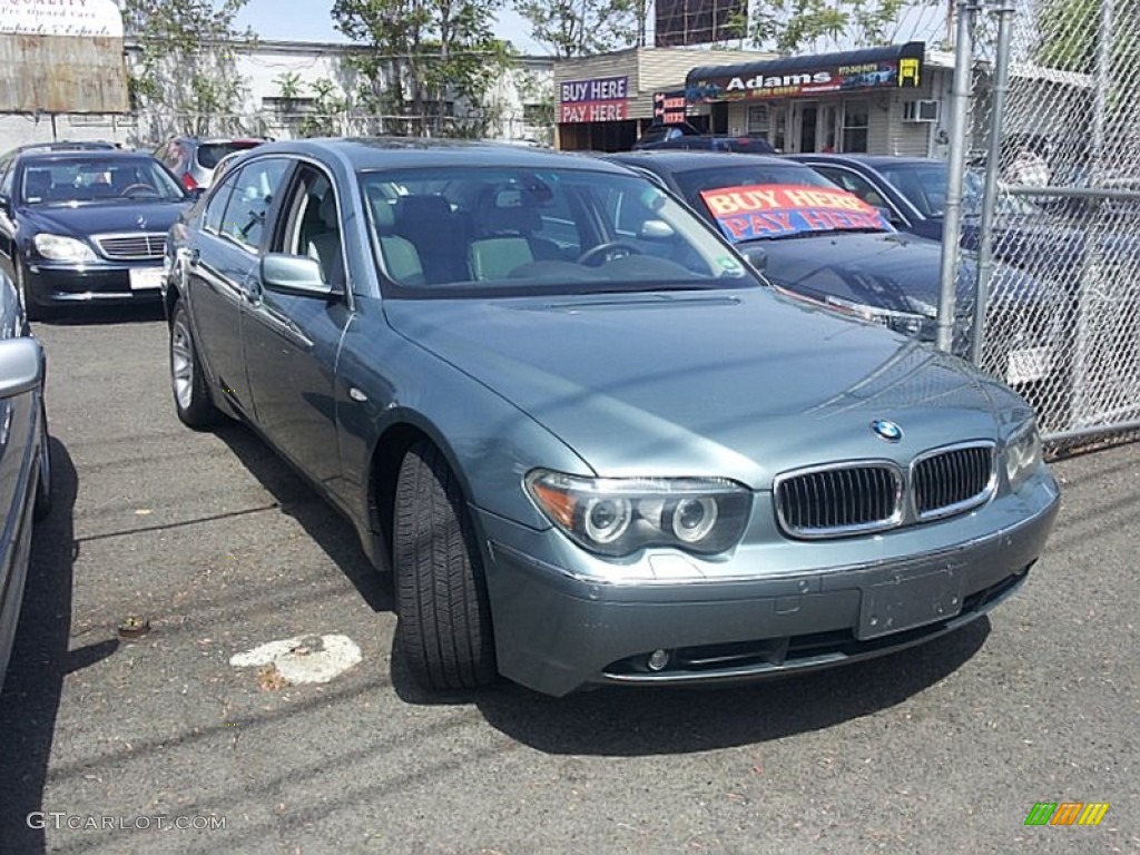 2004 7 Series 745Li Sedan - Slate Green Metallic / Basalt Grey/Stone Green photo #2