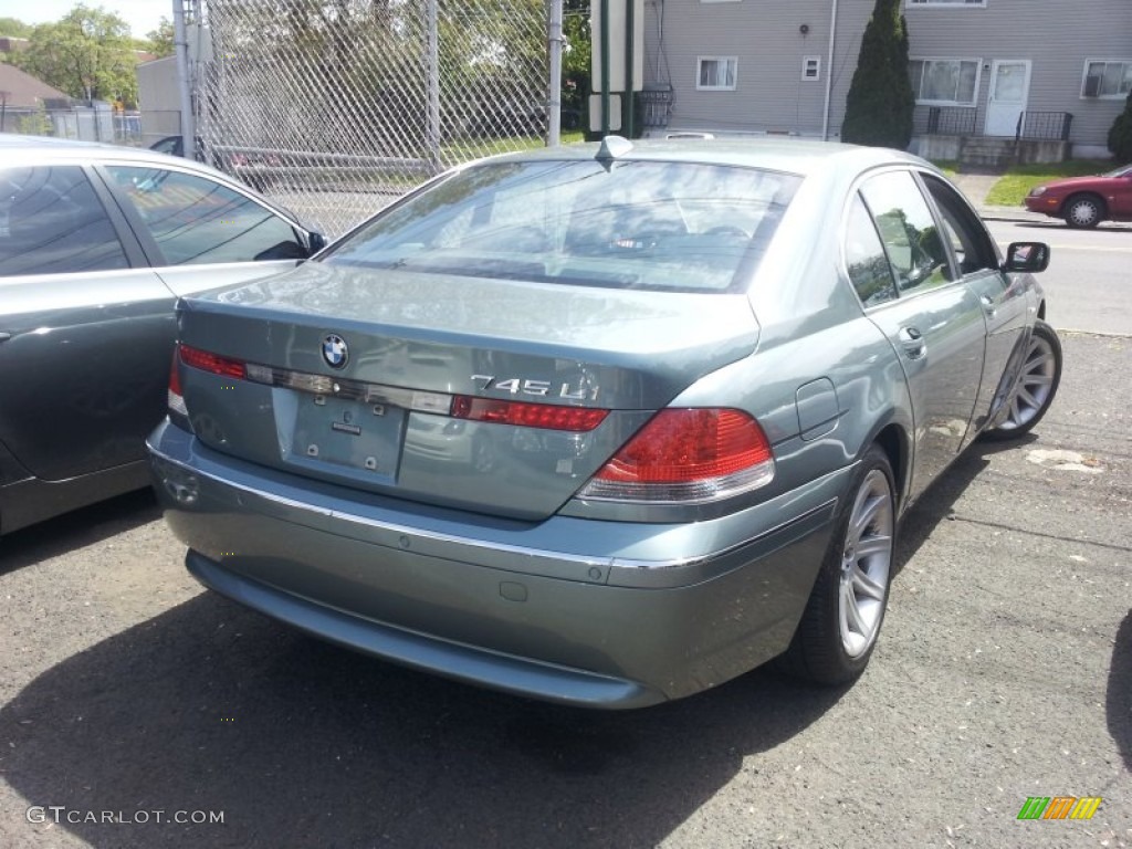 2004 7 Series 745Li Sedan - Slate Green Metallic / Basalt Grey/Stone Green photo #3