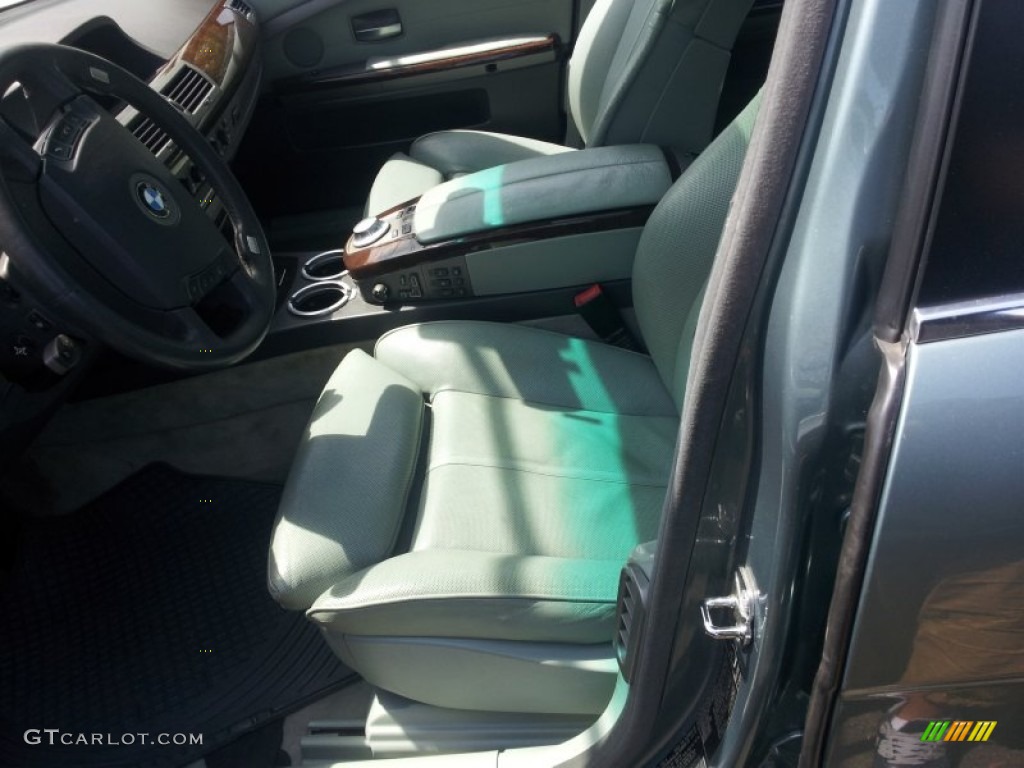 2004 7 Series 745Li Sedan - Slate Green Metallic / Basalt Grey/Stone Green photo #6