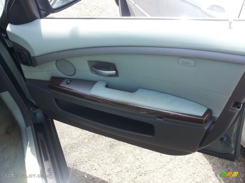 2004 7 Series 745Li Sedan - Slate Green Metallic / Basalt Grey/Stone Green photo #11